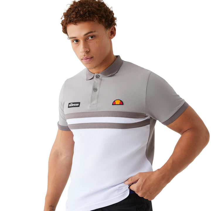 Ellesse Muccia Polo Shirt Navy White/Grey-SPIRALSEVEN DESIGNER MENSWEAR UK