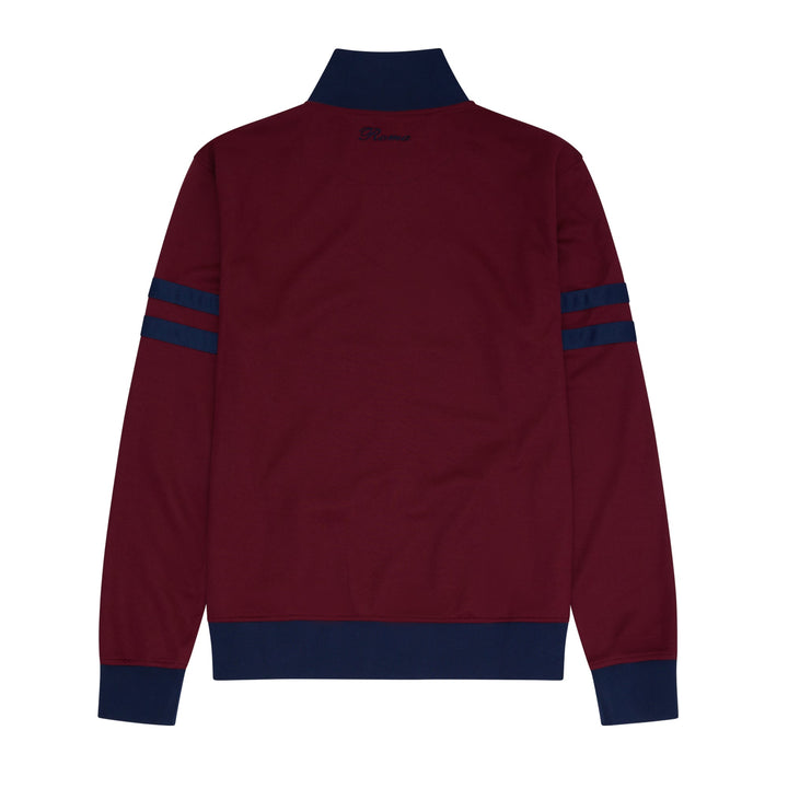 Ellesse Roma Track Top Jacket Burgundy-SPIRALSEVEN DESIGNER MENSWEAR UK