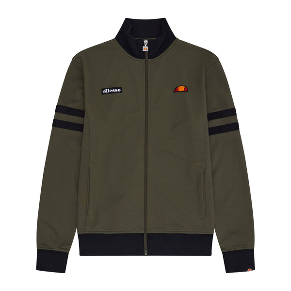 Ellesse Roma Track Top Jacket Khaki-SPIRALSEVEN DESIGNER MENSWEAR UK