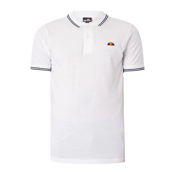 Ellesse Rookie Polo Shirt White-SPIRALSEVEN DESIGNER MENSWEAR UK