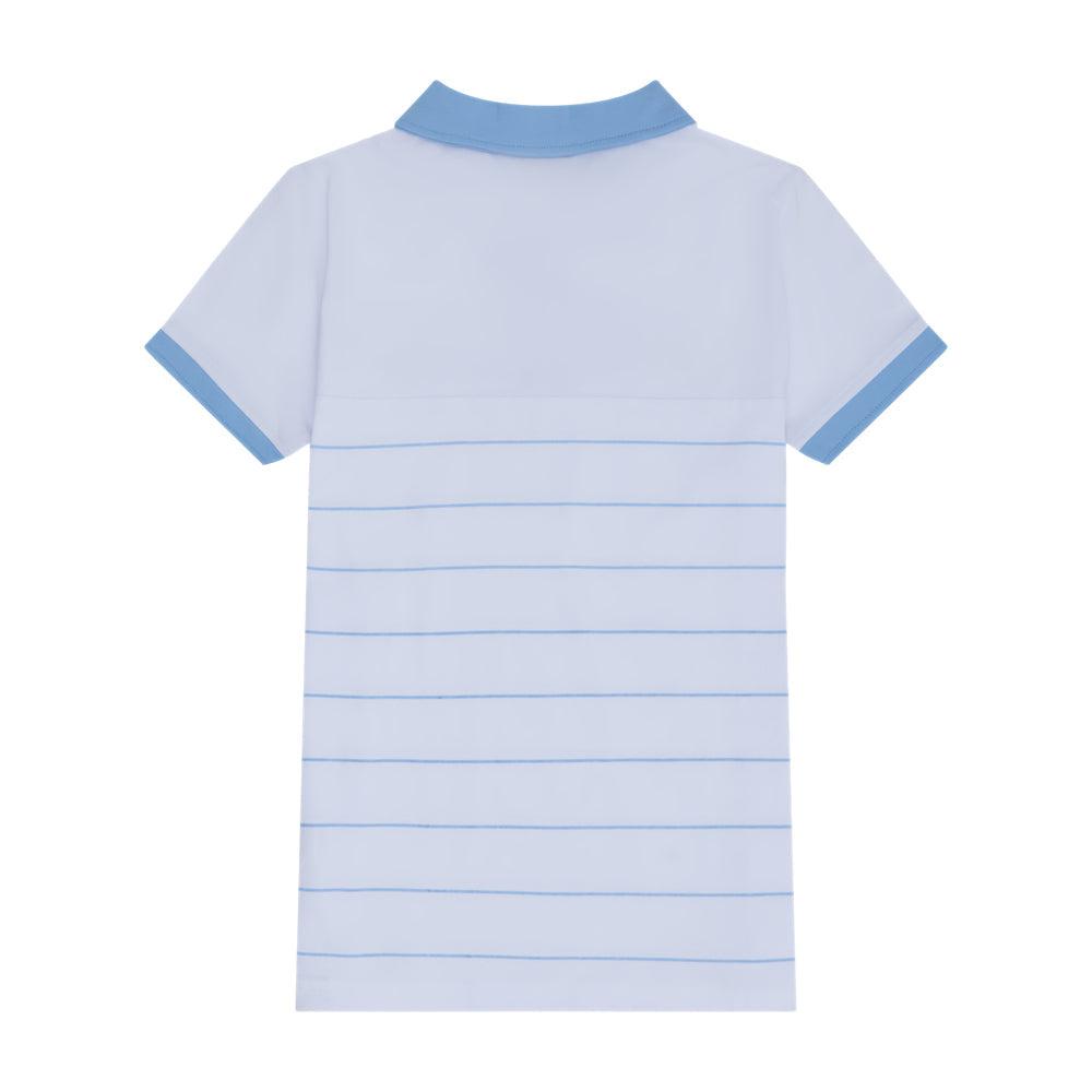 Ellesse Tor Polo Shirt - White/Light Blue-SPIRALSEVEN DESIGNER MENSWEAR UK