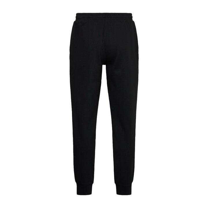 Emporio Armani Lounge Cotton Blend Joggers Black-SPIRALSEVEN DESIGNER MENSWEAR UK