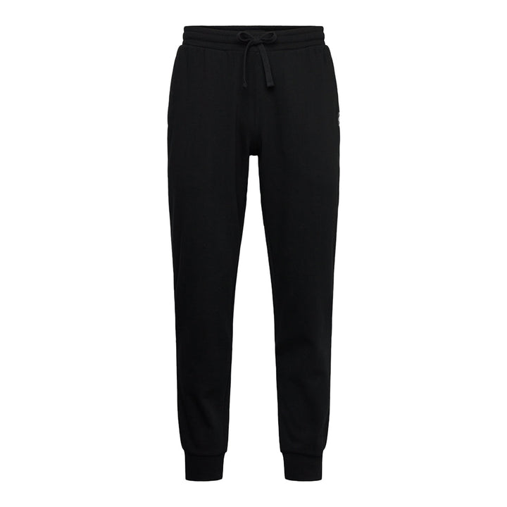 Emporio Armani Lounge Cotton Blend Joggers Black-SPIRALSEVEN DESIGNER MENSWEAR UK