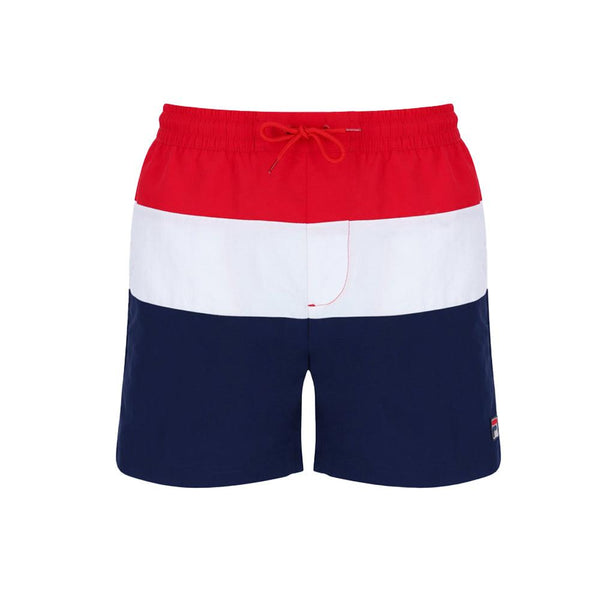 Fila Alexi Colour Block Swim Shorts - Fila Navy-SPIRALSEVEN DESIGNER MENSWEAR UK