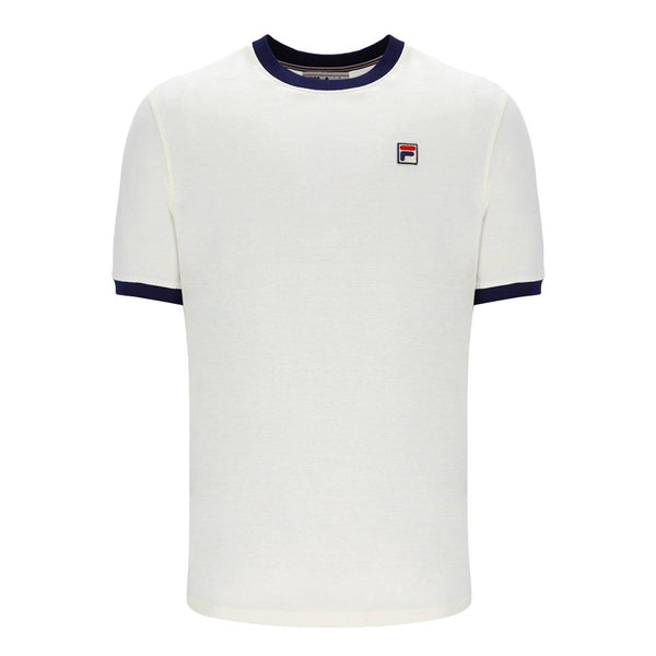 Fila Marconi Ringer T-Shirt - White/Fila Navy-SPIRALSEVEN DESIGNER MENSWEAR UK