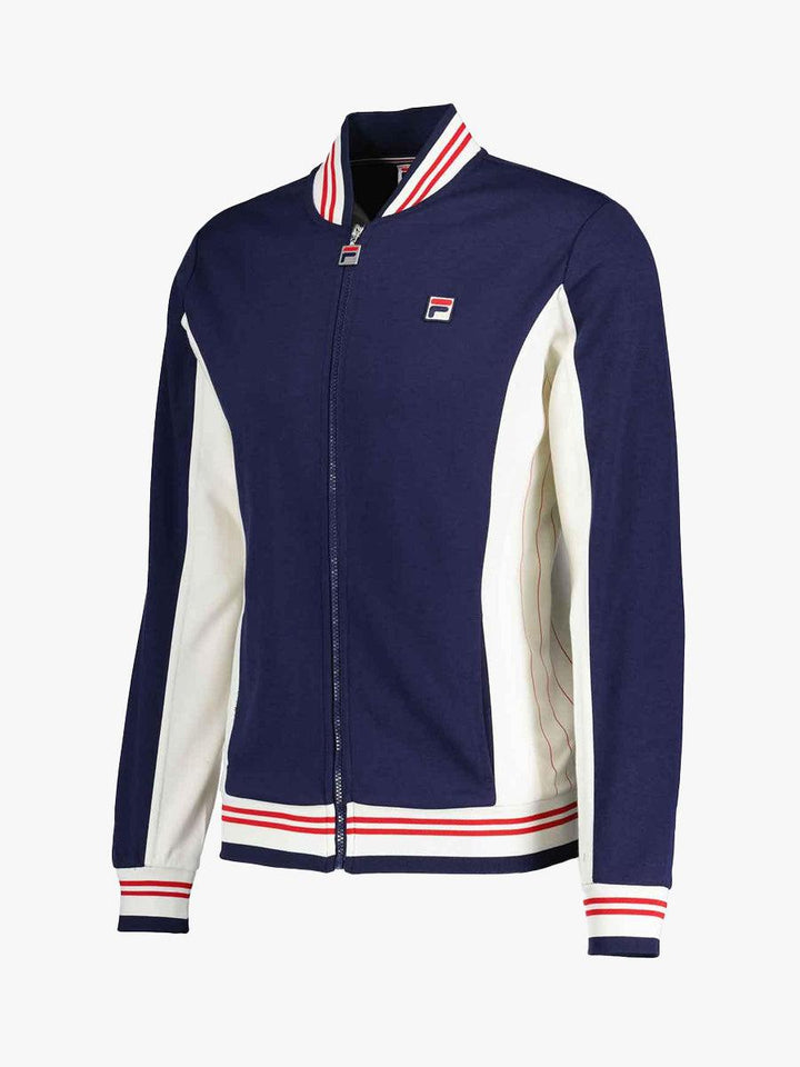 Fila Settanta Baseball Track Top Jacket - Fila Navy/Gardenia/Fila Red-SPIRALSEVEN DESIGNER MENSWEAR UK