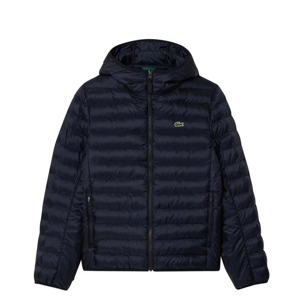 Lacoste Quilted Puffer Jacket Navy Blue