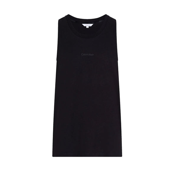 Calvin Klein Cotton Linen Beach Tank Top Vest Black