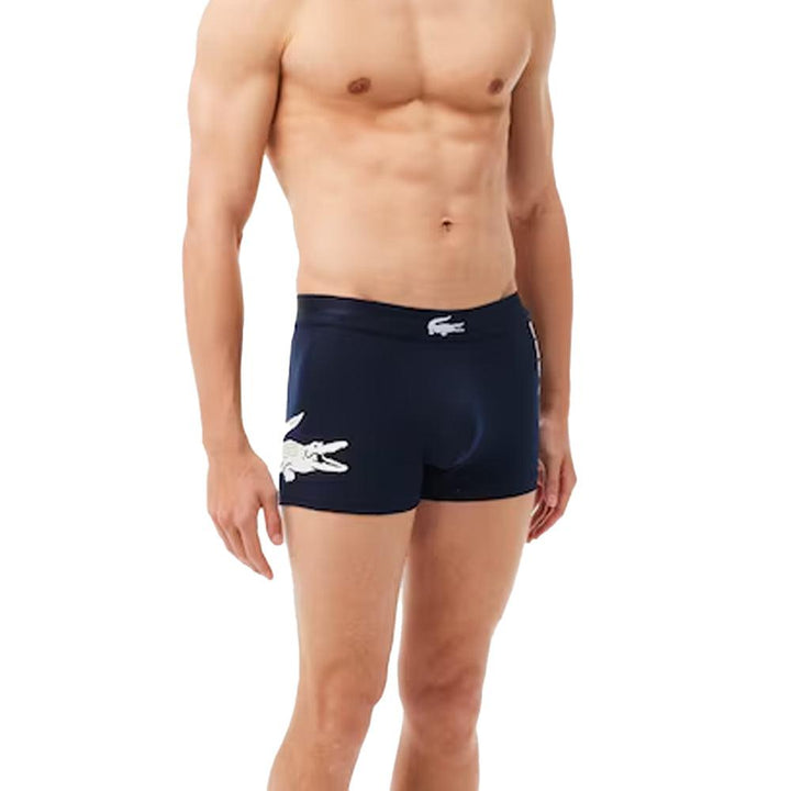 Lacoste 3 Pack Print Trunks Navy/Grey/Blue-SPIRALSEVEN DESIGNER MENSWEAR UK