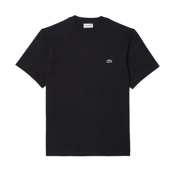 Lacoste Classic Fit Cotton T-Shirt Black-SPIRALSEVEN DESIGNER MENSWEAR UK