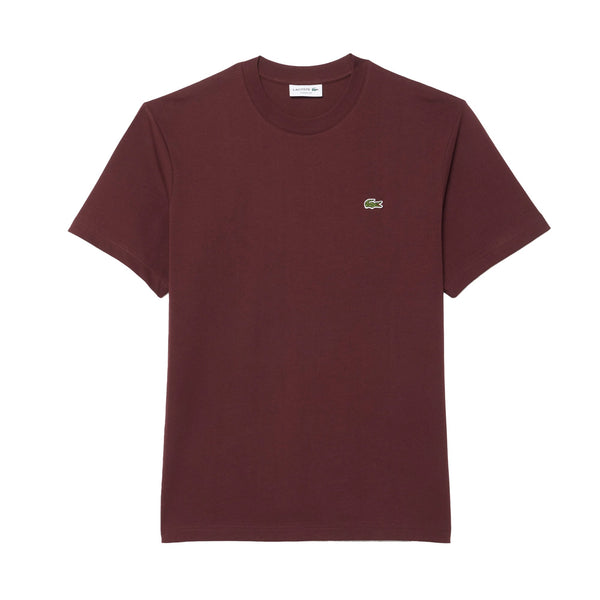 Lacoste Classic Fit Cotton T-Shirt Bordeaux-SPIRALSEVEN DESIGNER MENSWEAR UK