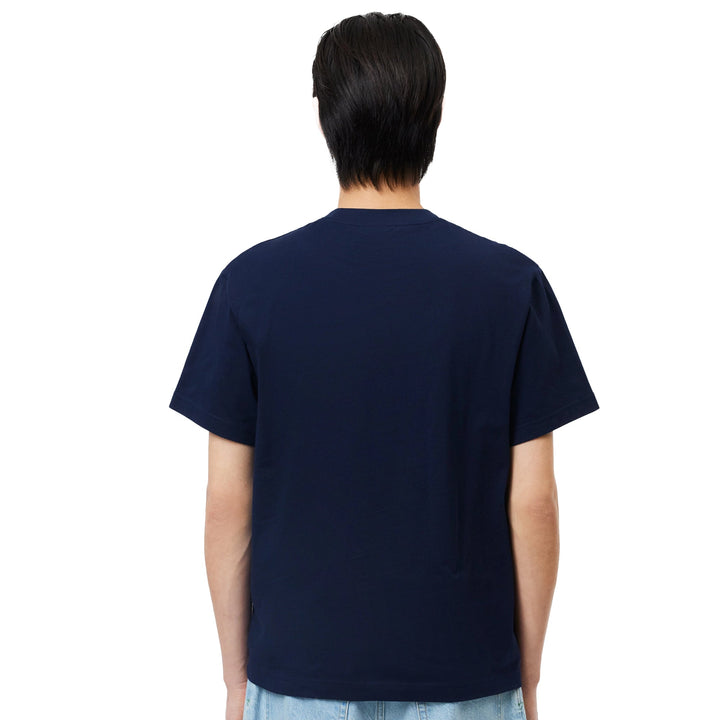 Lacoste Classic Fit Cotton T-Shirt Midnight Blue-SPIRALSEVEN DESIGNER MENSWEAR UK