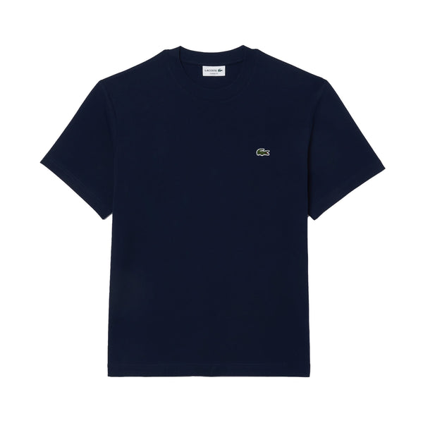 Lacoste Classic Fit Cotton T-Shirt Midnight Blue-SPIRALSEVEN DESIGNER MENSWEAR UK