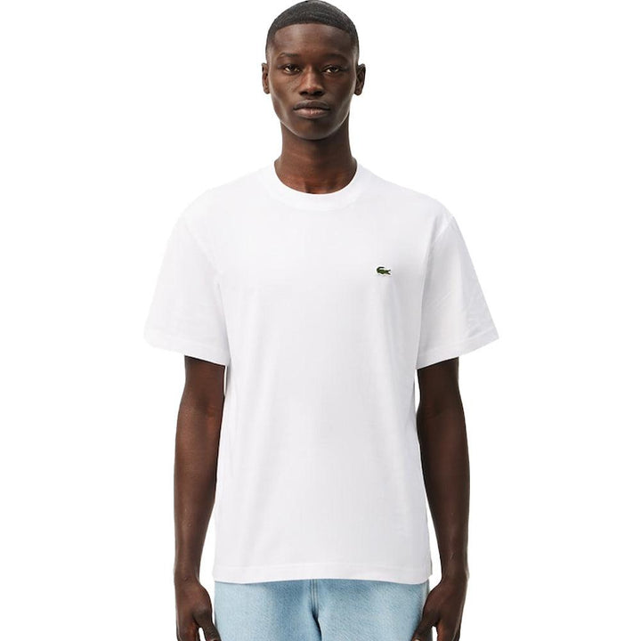 Lacoste Classic Fit Cotton T-Shirt White-M-SPIRALSEVEN DESIGNER MENSWEAR UK