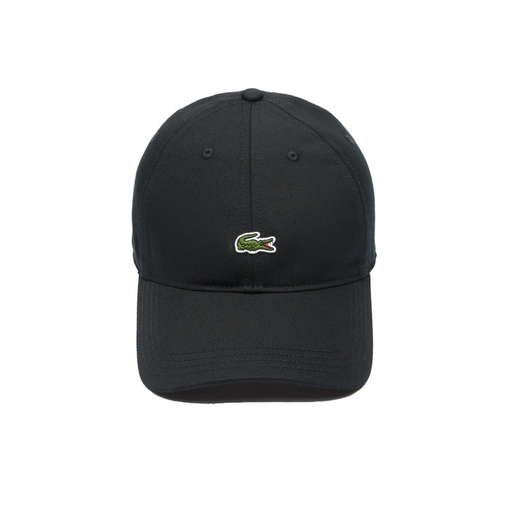 Lacoste Cotton Twill Baseball Cap Black-One Size-SPIRALSEVEN DESIGNER MENSWEAR UK