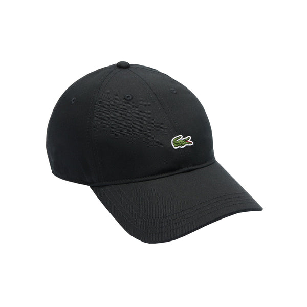 Lacoste Cotton Twill Baseball Cap Black-One Size-SPIRALSEVEN DESIGNER MENSWEAR UK