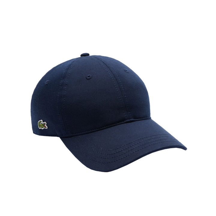 Lacoste Cotton Twill Baseball Cap Navy-One Size-SPIRALSEVEN DESIGNER MENSWEAR UK