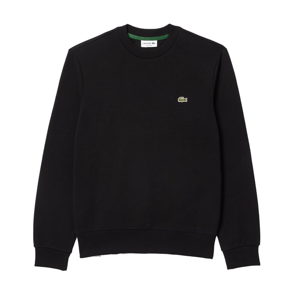 Lacoste Fleece Crew Sweatshirt Black-XL-SPIRALSEVEN DESIGNER MENSWEAR UK