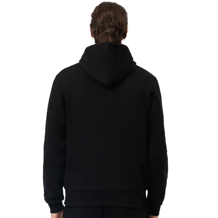 Lacoste Fleece Hoodie Black-L-SPIRALSEVEN DESIGNER MENSWEAR UK