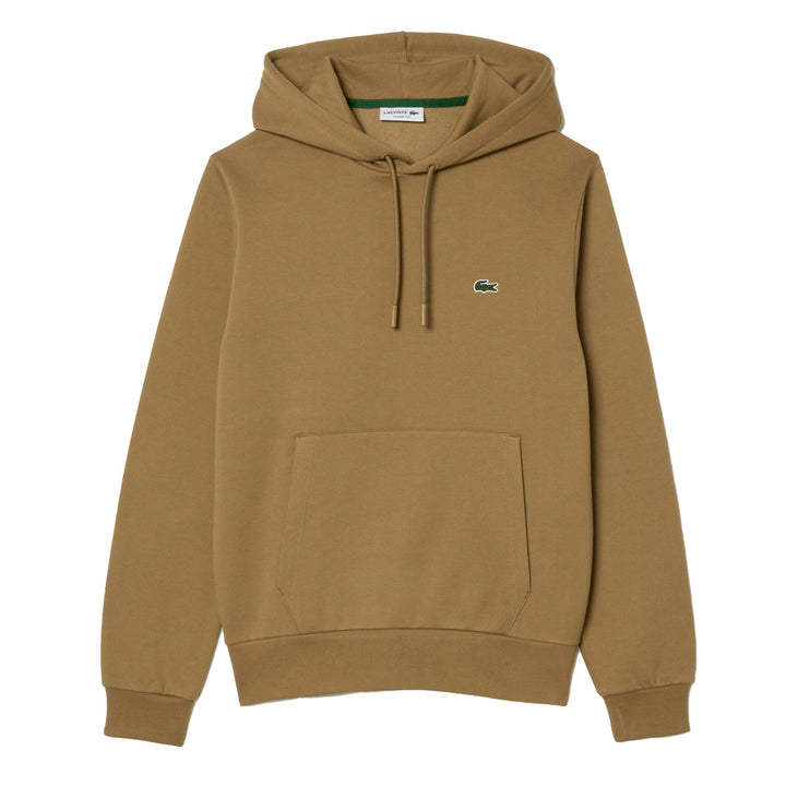 Lacoste Fleece Hoodie Brown-SPIRALSEVEN DESIGNER MENSWEAR UK