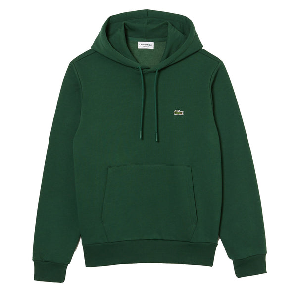 Lacoste Fleece Hoodie Pine Green-SPIRALSEVEN DESIGNER MENSWEAR UK