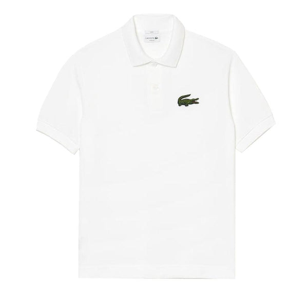 Lacoste Loose Fit Large Logo Polo Shirt White-SPIRALSEVEN DESIGNER MENSWEAR UK