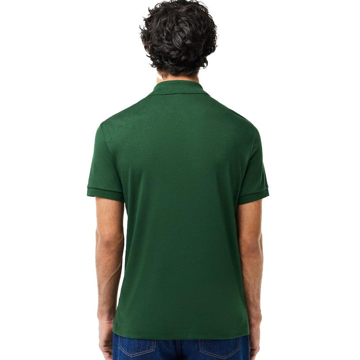 Lacoste Regular Fit Cotton Pima Polo Shirt Pine Green-SPIRALSEVEN DESIGNER MENSWEAR UK