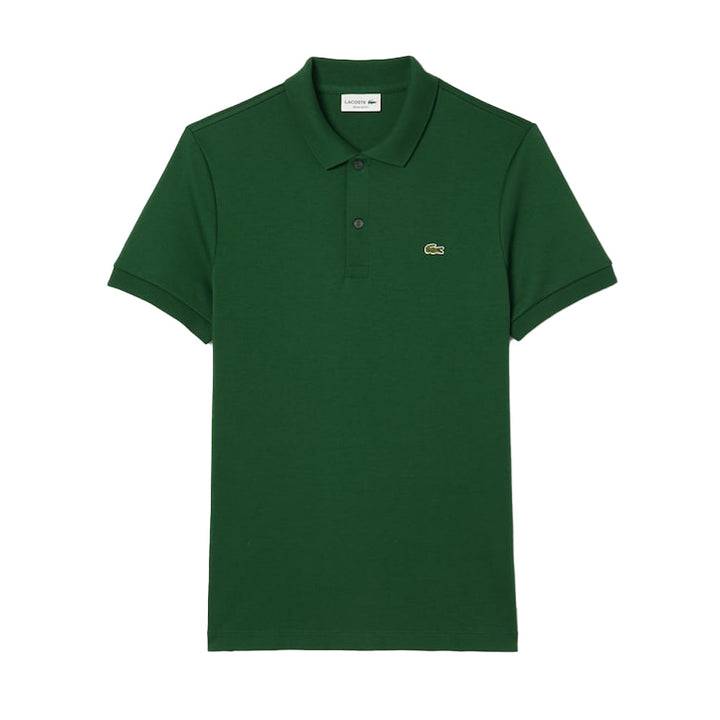 Lacoste Regular Fit Cotton Pima Polo Shirt Pine Green-SPIRALSEVEN DESIGNER MENSWEAR UK