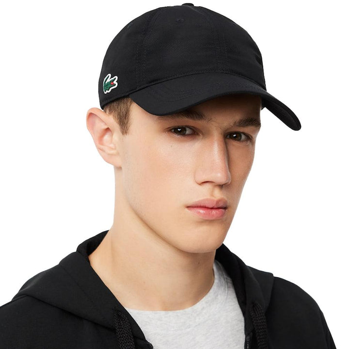 Lacoste Sport Lightweight Baseball Cap Black-One Size-SPIRALSEVEN DESIGNER MENSWEAR UK