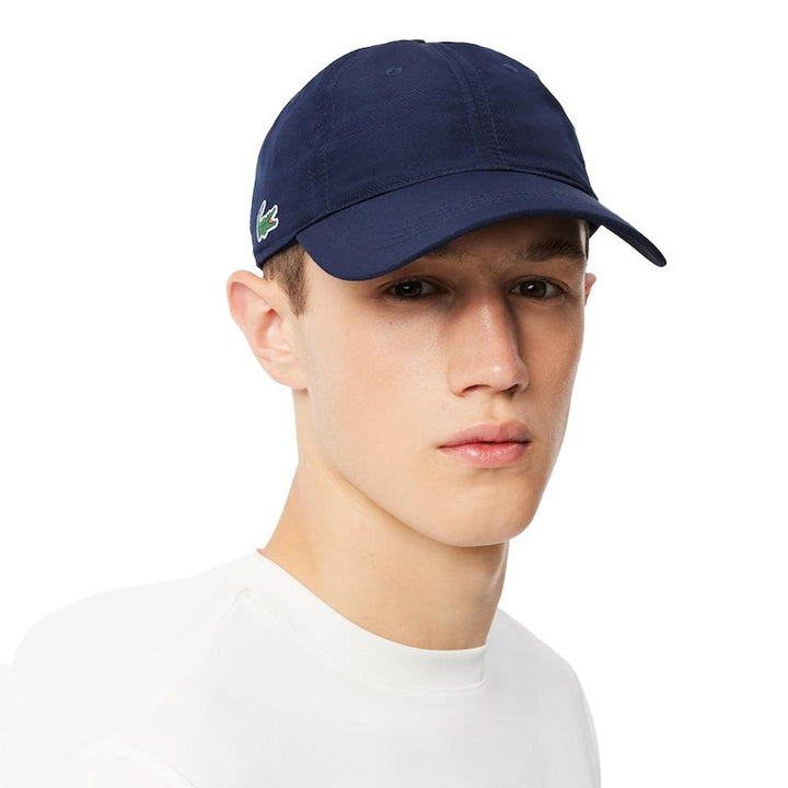 Lacoste Sport Lightweight Baseball Cap Navy Blue-One size-SPIRALSEVEN DESIGNER MENSWEAR UK