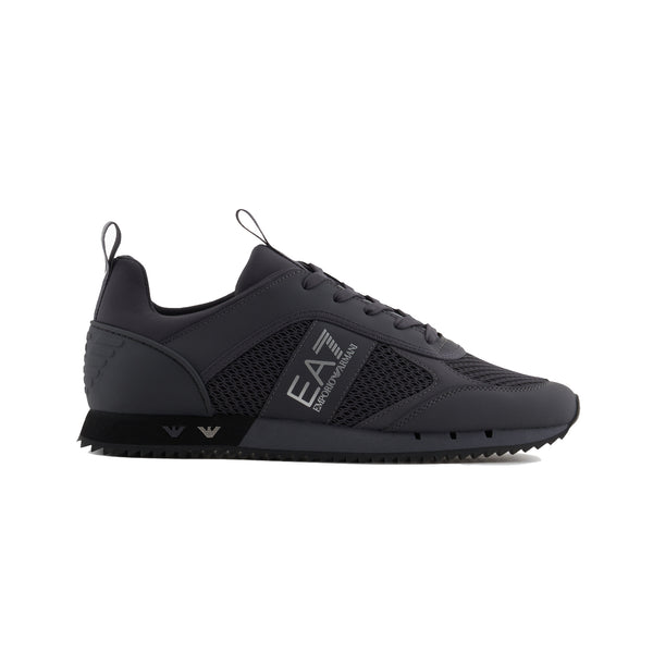 EA7 Emporio Armani Mesh Runner Trainers Asphalt Grey/Silver