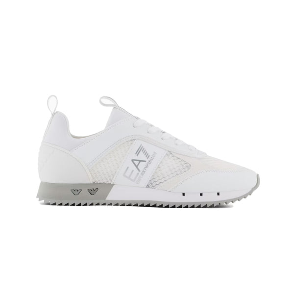 EA7 Emporio Armani Mesh Runner Trainers White/Silver