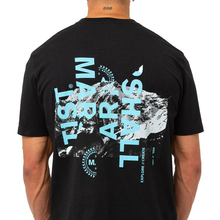 Marshall Artist Explore & Create T-Shirt Black-SPIRALSEVEN DESIGNER MENSWEAR UK