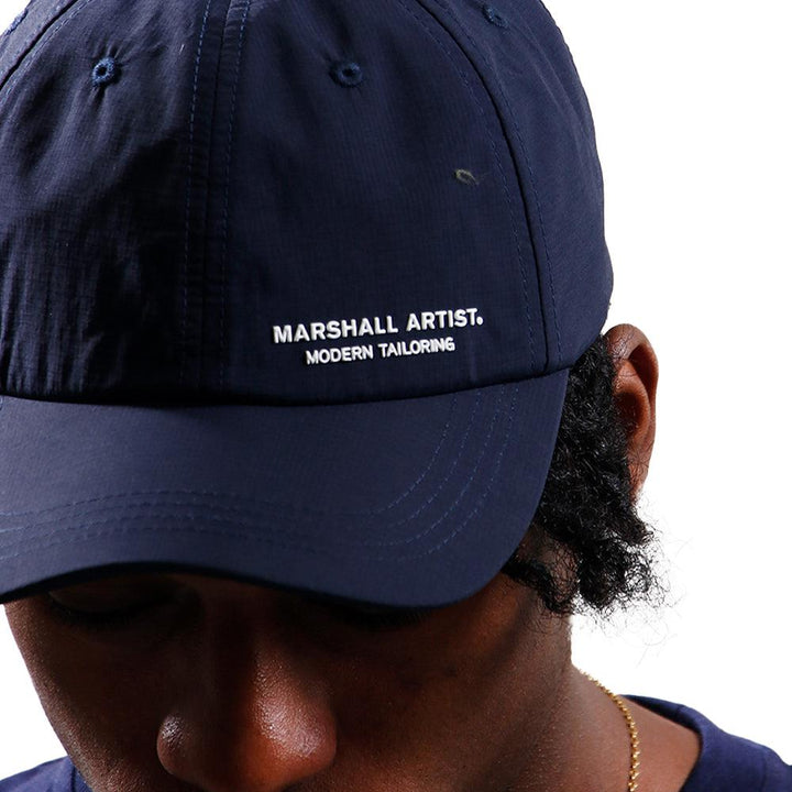 Marshall Artist Injection Ripstop Cap Navy-One Size-SPIRALSEVEN DESIGNER MENSWEAR UK