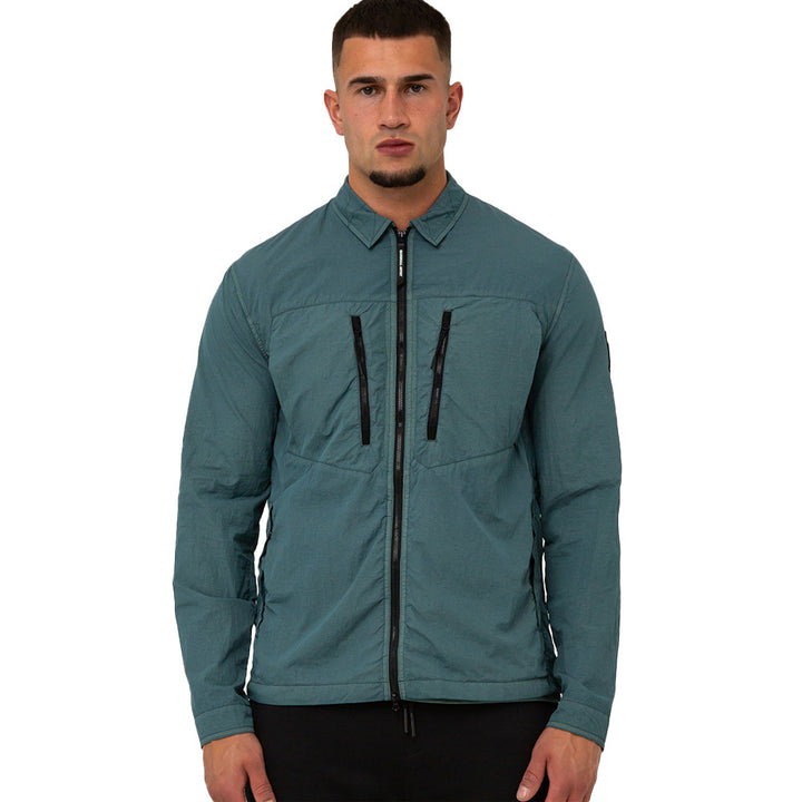 Marshall Artist Nova Overshirt Atlantic Green-SPIRALSEVEN DESIGNER MENSWEAR UK