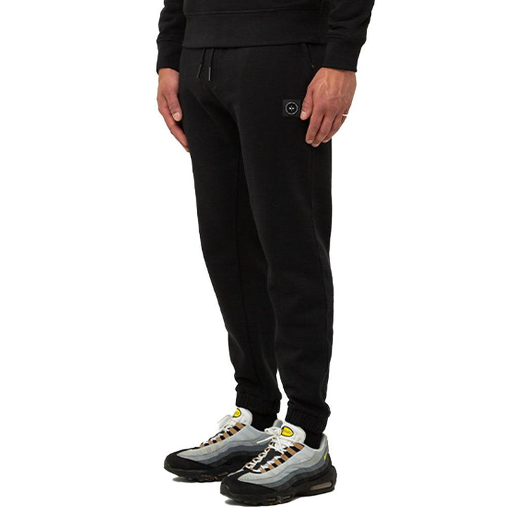 Marshall Artist Siren Fleece Joggers Black-SPIRALSEVEN DESIGNER MENSWEAR UK