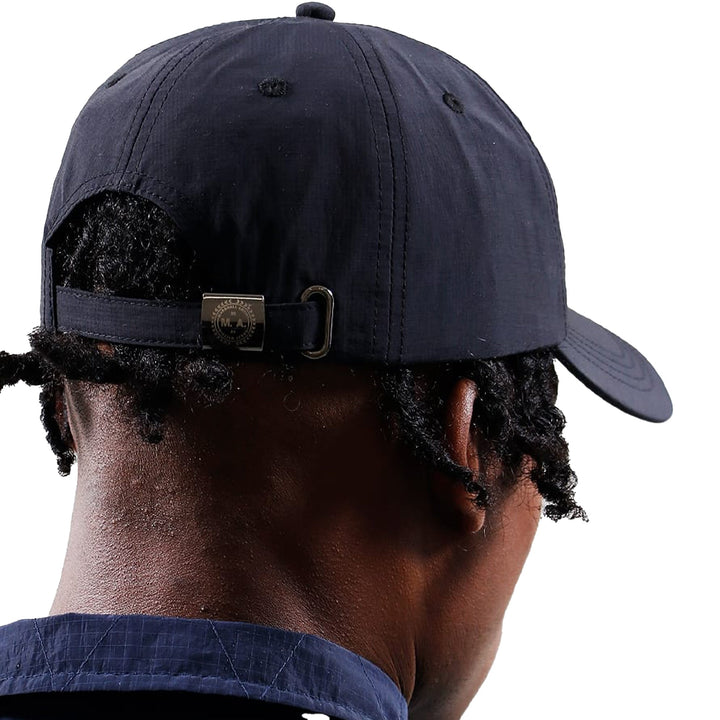 Marshall Artist Siren Nylon Ripstop Baseball Cap Navy-One size-SPIRALSEVEN DESIGNER MENSWEAR UK