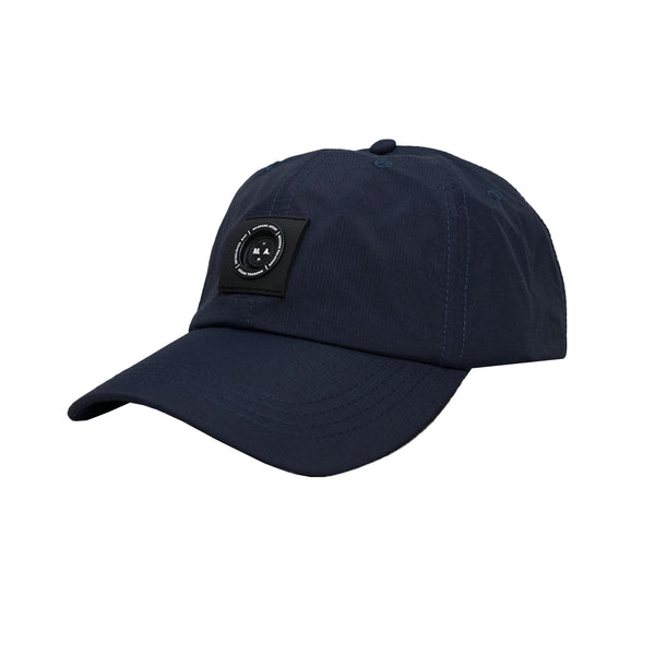 Marshall Artist Siren Nylon Ripstop Baseball Cap Navy-One size-SPIRALSEVEN DESIGNER MENSWEAR UK