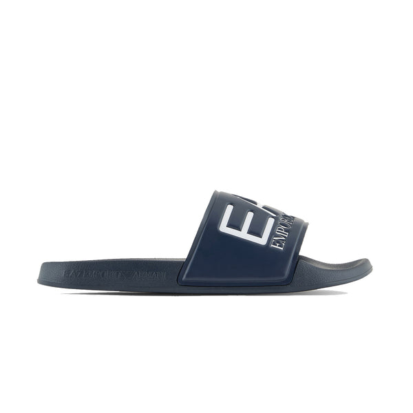 EA7 Emporio Armani Visibility Logo Slides Navy Blue