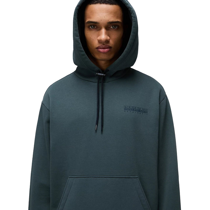 Napapijri Albula Hoodie Green Urban-SPIRALSEVEN DESIGNER MENSWEAR UK