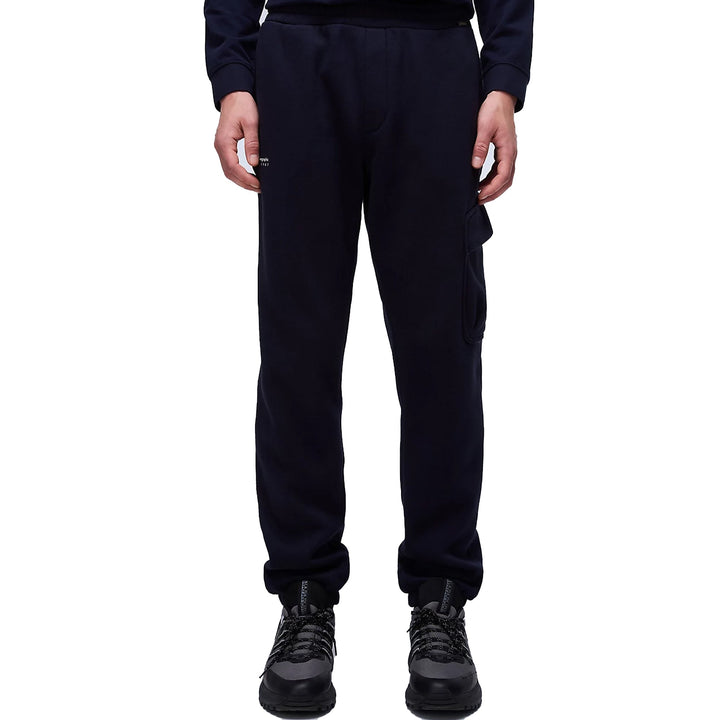 Napapijri Badge Cargo Joggers Dark Blue-SPIRALSEVEN DESIGNER MENSWEAR UK