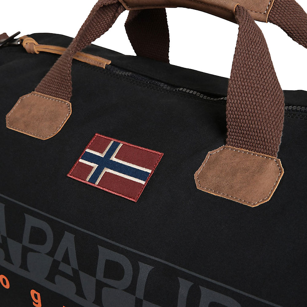 Napapijri Bering Duffle Bag Black-One Size-SPIRALSEVEN DESIGNER MENSWEAR UK