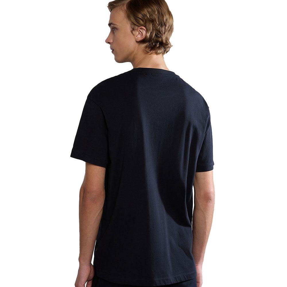 Napapijri Box T-Shirt Black-SPIRALSEVEN DESIGNER MENSWEAR UK