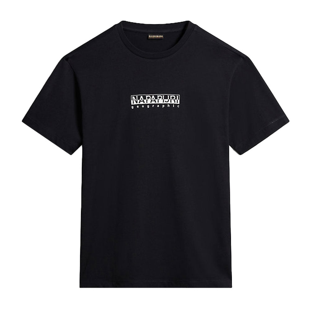 Napapijri Box T-Shirt Black-SPIRALSEVEN DESIGNER MENSWEAR UK