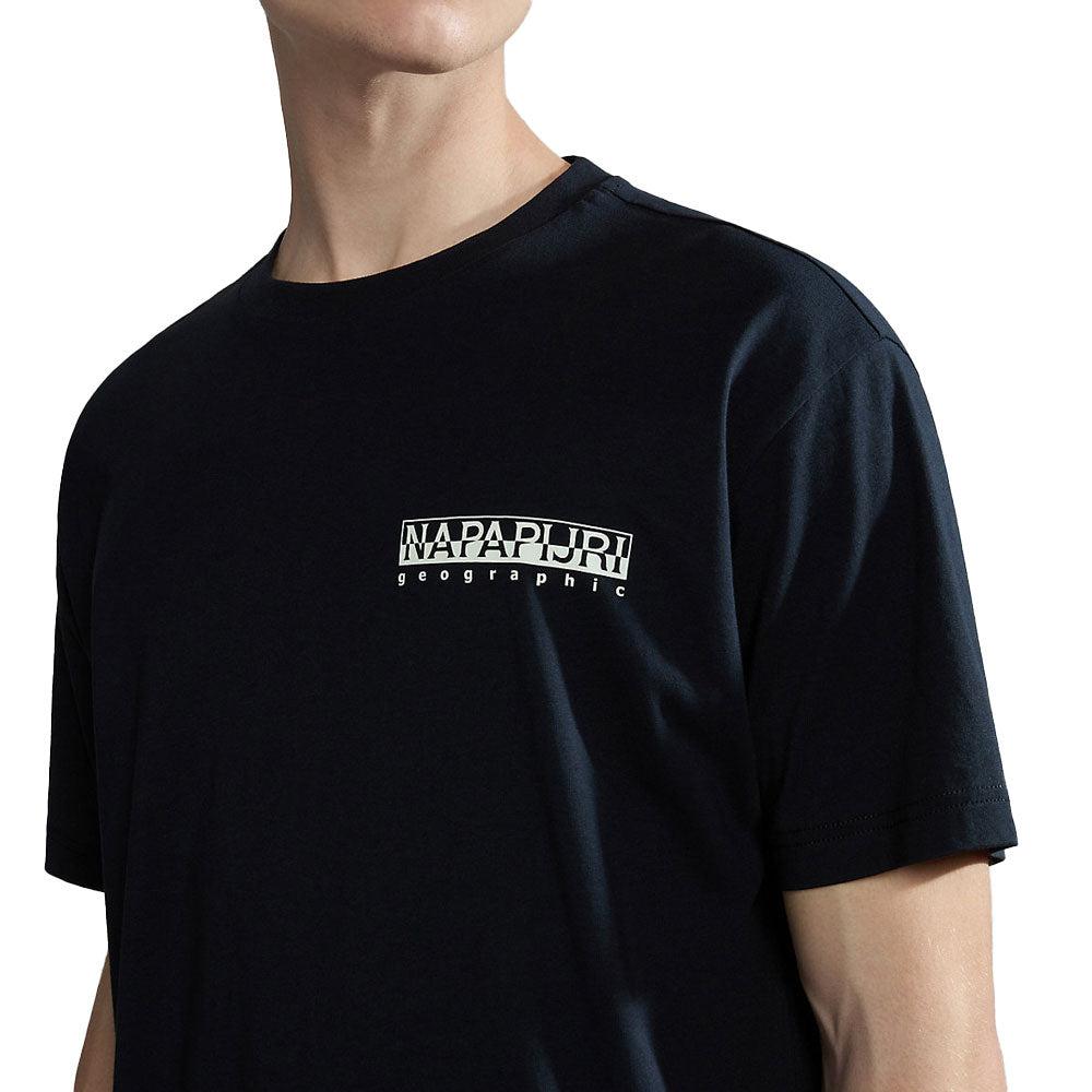 Napapijri S Tahi T-Shirt Black-SPIRALSEVEN DESIGNER MENSWEAR UK