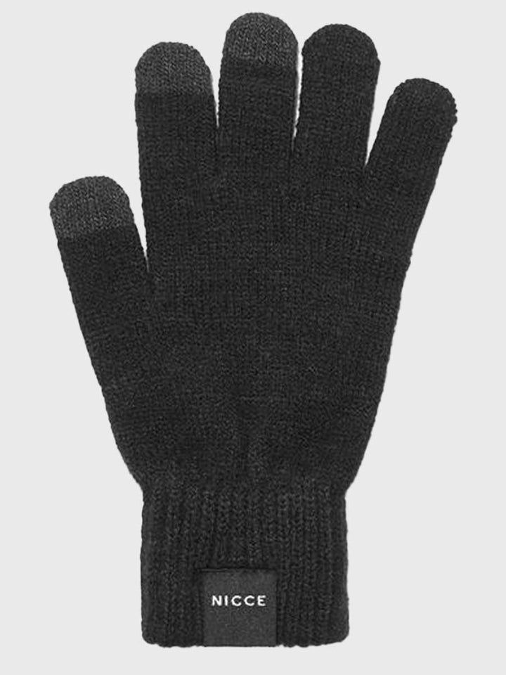 Nicce Karlo Gloves - Black-One Size-SPIRALSEVEN DESIGNER MENSWEAR UK