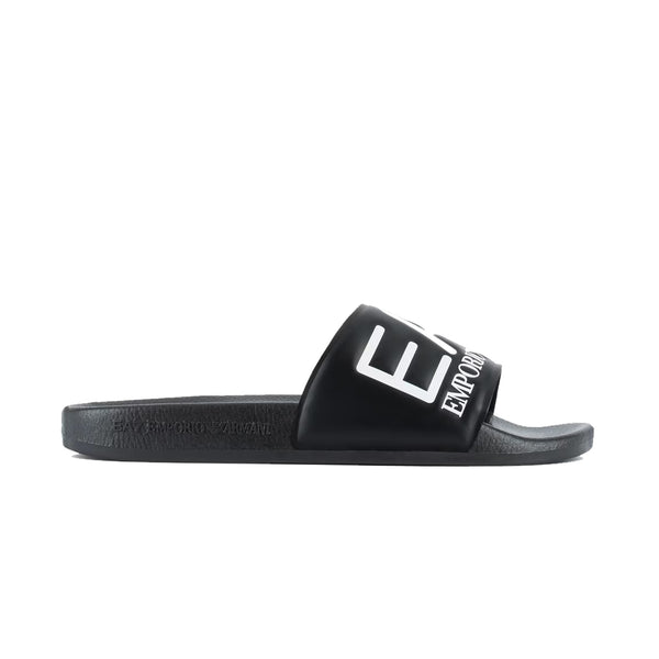 EA7 Emporio Armani Visibility Logo Slides Black/White