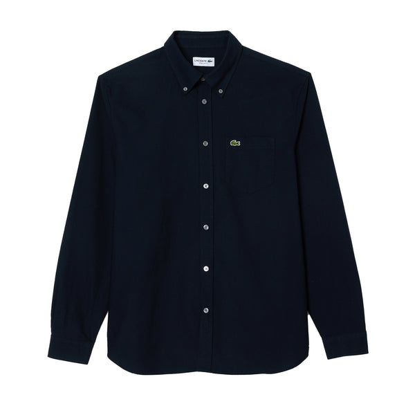 Lacoste Regular Fit Oxford Shirt Navy Blue