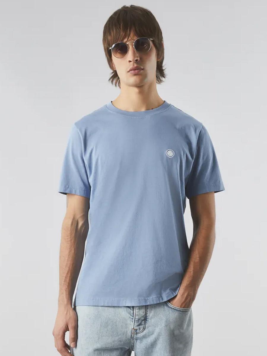 Pretty Green Mitchell T-Shirt - Pale Blue-SPIRALSEVEN DESIGNER MENSWEAR UK