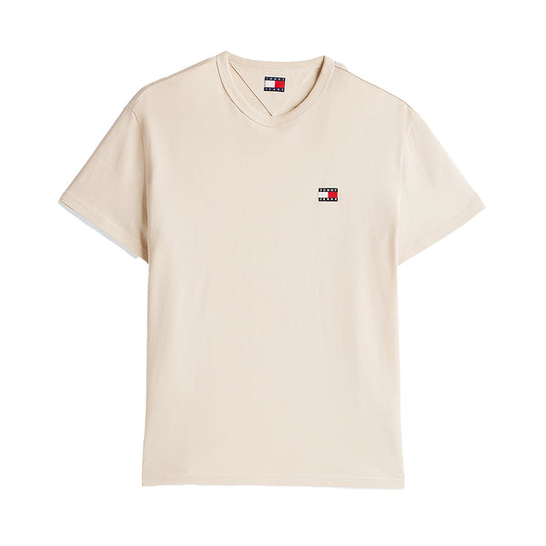 Tommy Jeans Reg Logo Badge T-Shirt Newsprint